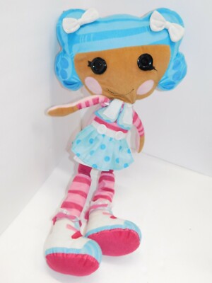 Lalaloopsy Large Plush Doll Blue Hair Pink Dress Zippered Pouch - Main Image