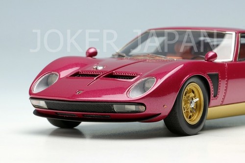 Make Up EIDOLON 1/43 Lamborghini Jota SVJ #4892 EM395 Metallic Pink / Gold JDM - Picture 10 of 12