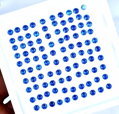 Tanzanite Block Blue 100Pcs Round 4-5 Ct Natural Loose EGL Certified Gemstone