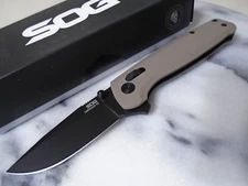 SOG Terminus XR Ball Bearing Open Pocket Knife Cryo D2 Dark Earth G10 TM1048-BX
