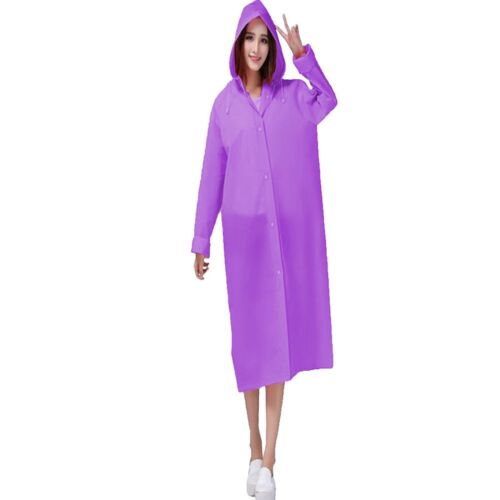 Raincoat Waterproof Poncho Reusable Plastic Adult Camping Festival Rain Coat - Picture 22 of 29