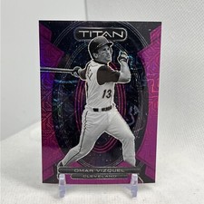 Omar Vizquel ~ 2023 Panini Chronicles ~ Titan Purple Mojo #'d /50 ~ Guardians💥