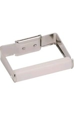 NEW BASICS Chrome Wall Mount Toilet Paper Holder METAL 40440