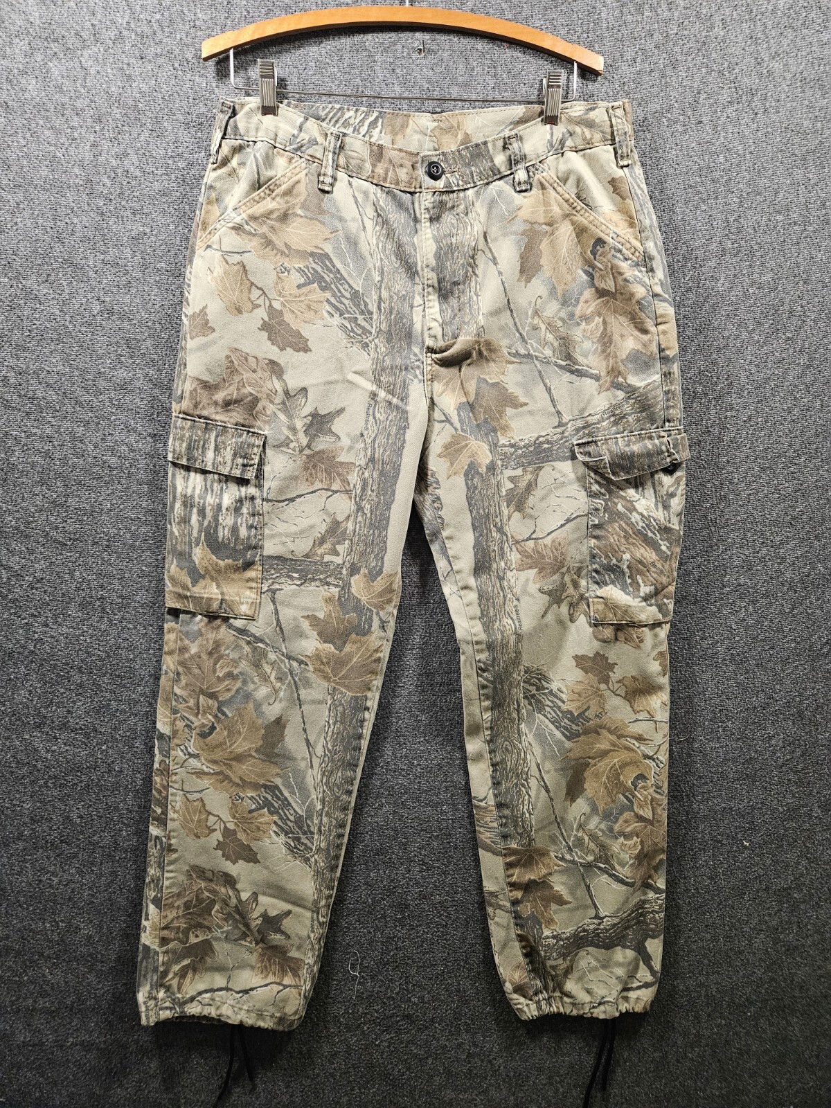 Vintage Liberty Pants Mens 34 Realtree Camo Cargo Pockets Loose Grunge 90s Y2K