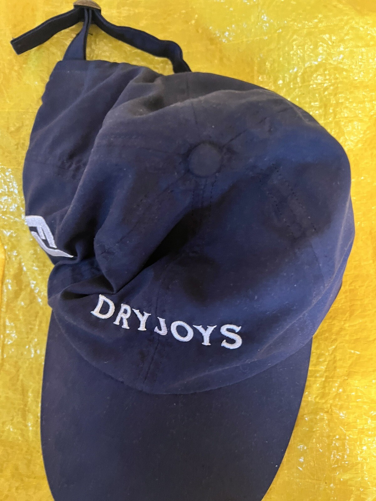 FootJoy Dryjoys Black Golf Baseball Strapback Cap Hat Rain Water