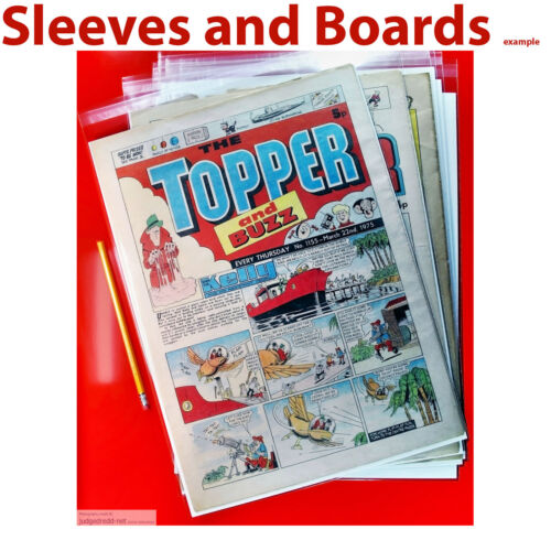 10 Topper and Other Large Comics Bags ONLY Size6 A3 [In Stock] for # 1 up # - Picture 1 of 11