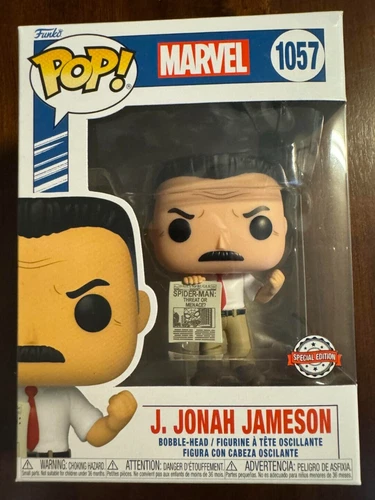 Funko Pop! Marvel-  📰  J. Jonah Jameson #1057 🔥Special Edition🔥 *W/ protector