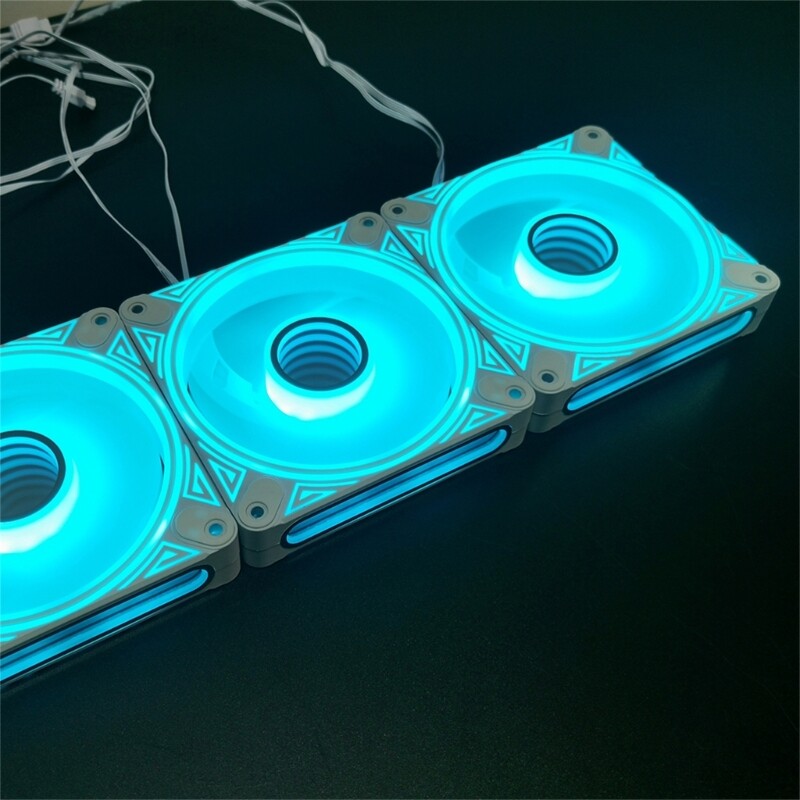 120mm Computer Case Fans for Desktops Adjustable ARGB Quiet CPU PC