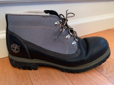 Timberland Waterproof Campsite Boots Men\'s 9M 13049 Two-Toned Black with‎ Gray Timberland Junior Premium 6-Inch Medium Grey Waterproof  main image 4
