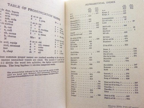 Minion Bible Small American Bible Society English Book 1950's Bible - Picture 5 of 12