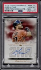2018 Jose Altuve Topps Luminaries Home Run Kings Autograph-Red Graded PSA 10 