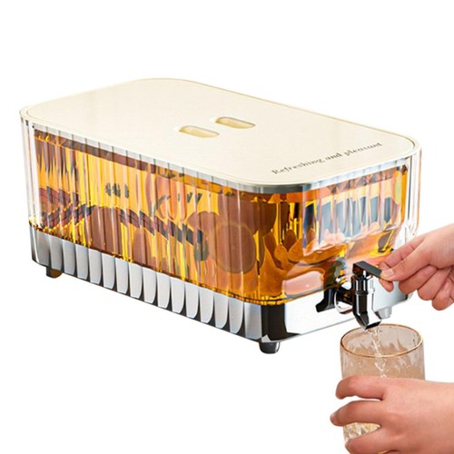 1* Beverage Dispenser With Spigot 5.3L Refrigerator Juice Water Pitcher Apposite
