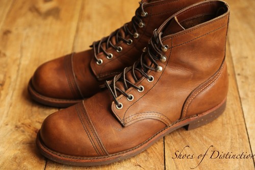 Redwing Red Wing Iron Ranger 8111 Brown Leather Boots Shoes UK 8 D US 9 EU 42