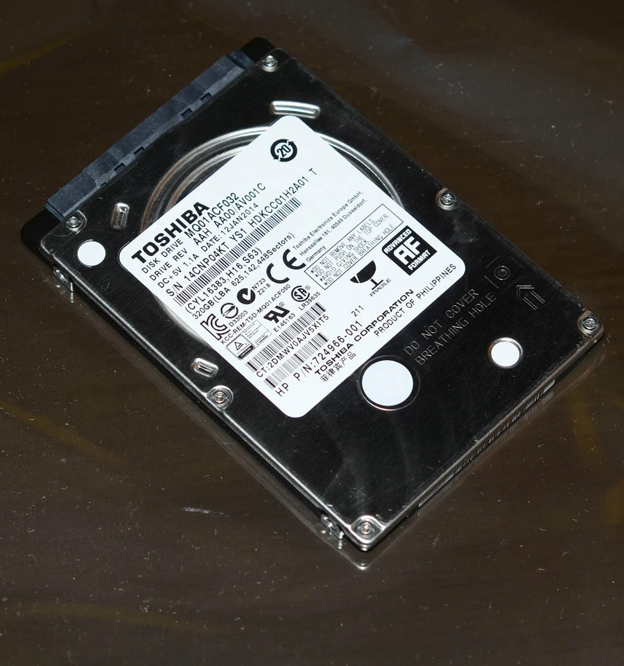 Toshiba 320GB 7200RPM 2.5" SATAIII Laptop high speed Hard Drive MQ01ACF032 NEW - Image 4 of 4