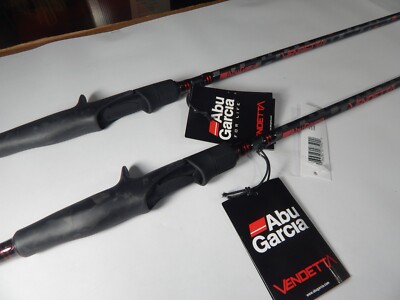 (TWO) Abu-Garcia Vendetta Casting 7ft.Rods, VDTIIC70-6, Line 20, Lure 1 oz,30 T