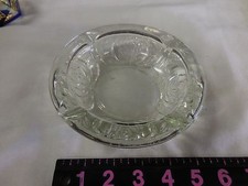 Round 6” Clear Floral Design Glass Ashtray – KIG Indonesia
