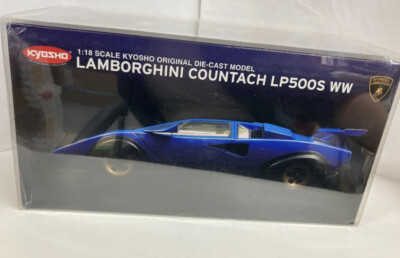 Kyosho 1/18 Lamborghini Countach LP500S WW Blue K08323BLL From
