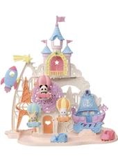 Calico Critters Baby Amusement Park Dollhouse Playset With 3 Collectible Doll