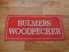RARE Vintage Bulmers Woodpecker Cider Pub Bar Bier Handtuch Breweriana Man Cave
