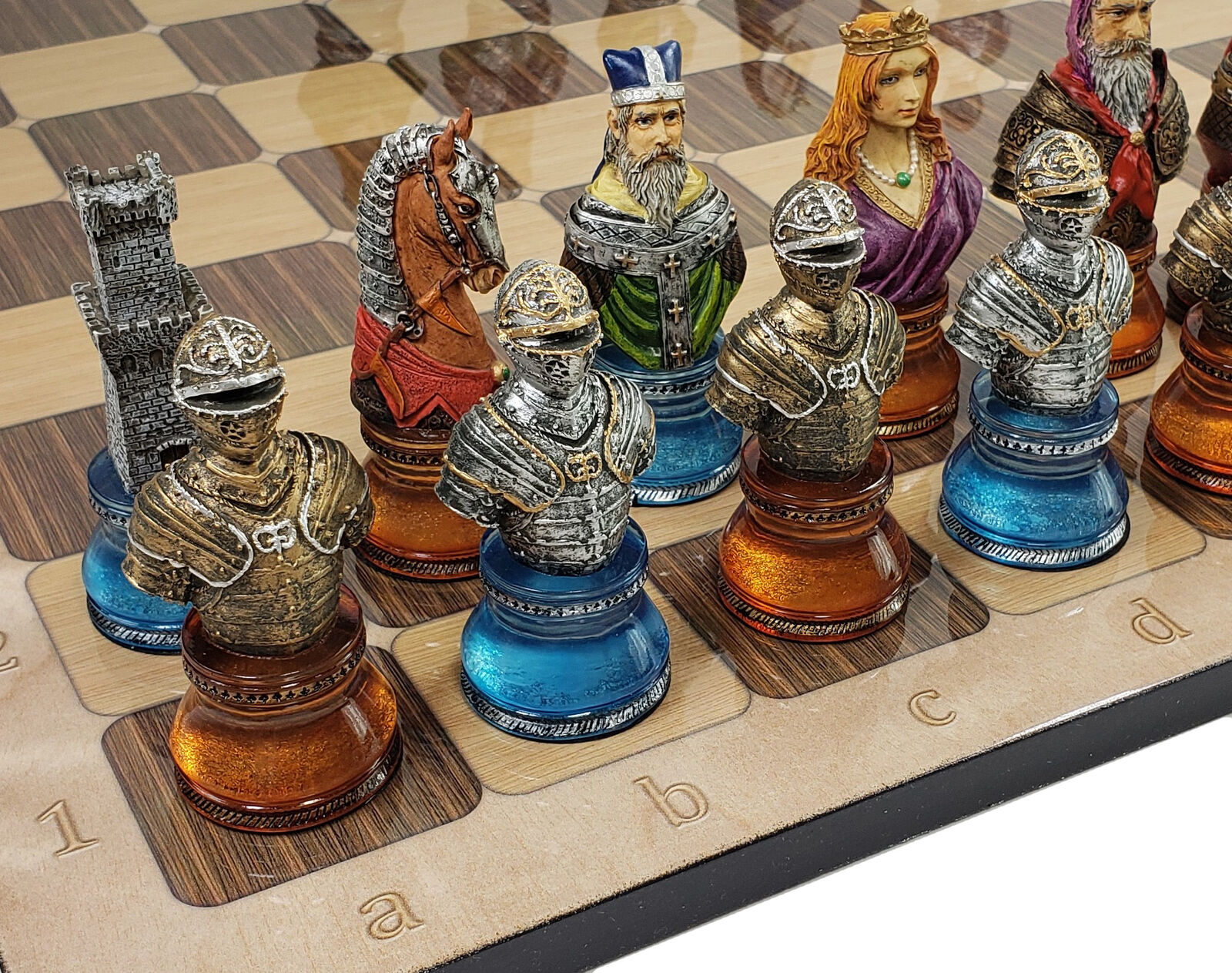 Medieval Luxury Chess Board Professional Game Family Souvenir