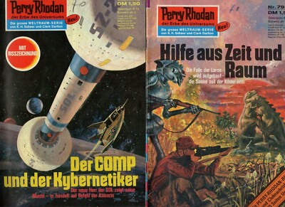 2 Perry Rhodan Hefte 1. Auflage - 791 + 792   *1976