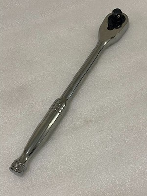 MAXIMUM 058-0286-4 1/2'' DRIVE 90-TOOTH RATCHET HANDLE NICKEL-CHROME PLATING 13''