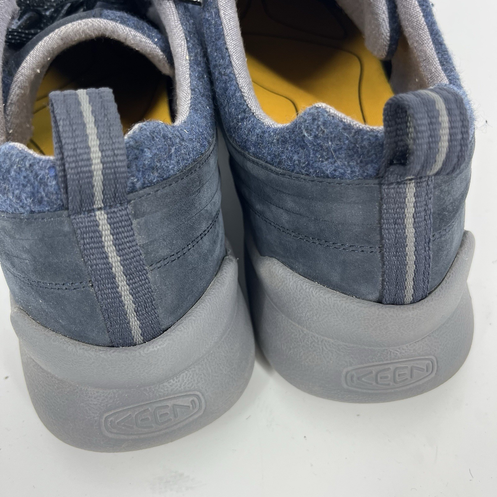 Scarpe Keen Taglia 10.5 Uomo Blu Highland Arway Acciaio Drizzle Lana Utility Sneakers