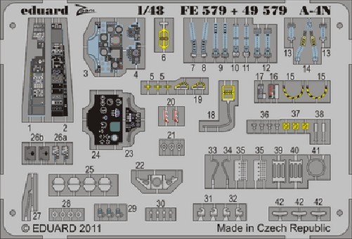 Eduard FE579 1/48 Zoom Set A-4N for HASEGAWA Zoom Photo Etch set