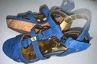 Marc Fisher Shoes Women’s Size 8 Blue Cork Accent Heel — photo 2