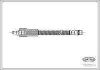 Corteco Bremsschlauch Fahrzeugseite, Hinterachse U.A. FüR Nissan, Opel, Renault
