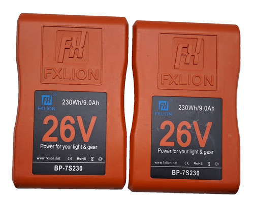 2X FXLION 26V POWER FOR YOUR LIGHT & GEAR 230WH/9.0AH BP-7S230 BATTERY