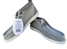 Hey Dude Wally Men's Mid Salt N Stone Slip-on Shoe Color Grey/Black  Size M12