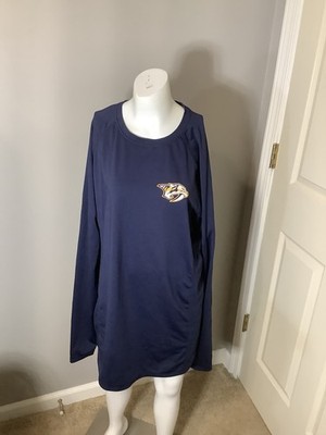 Men Nashville Predators XL Fanatics Authentic Pro Long Sleeve Shirt