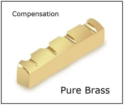 COMPENSATED 38mm / 1 1/2'' Brass Nut made for HOFNER 500 Violin Bass Guitar