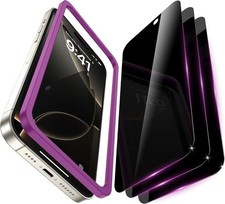 3PCS Privacy Screen Protector  Case Friendly Film for iPhone 16 Pro Max 6.9 Inc