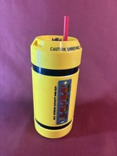Disney Monsters, Inc. Scream Canister Water Bottle with Straw-Tested Works Great