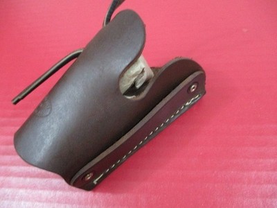 Hunter Universal Leather Belt Holster for Most  S&W or Colt  Revolvers - XLNT