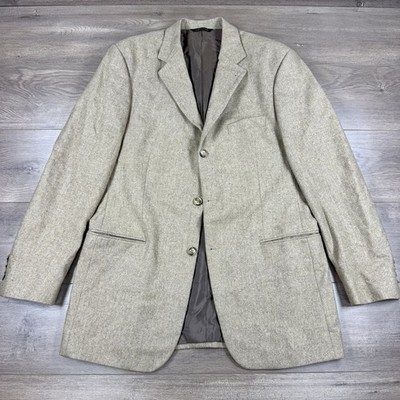 Ermenegildo Zegna SARAR 100% Wool Sport Coat Jacket Blazer Men s 42 L Beige