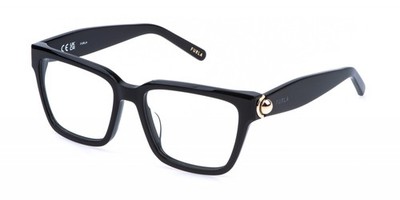 Furla Brille VFU990 schwarz glänzend 54/17/140 Damen