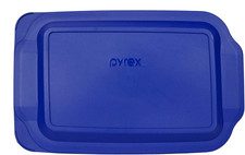 Pyrex 233-PC Blue 3QT Rectangle Plastic Food Storage Replacement Lid Cover NEW!