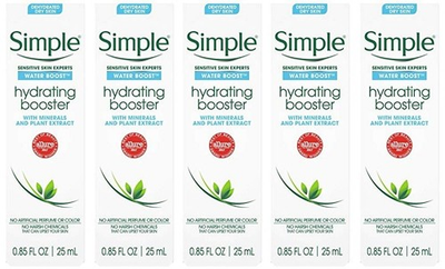 #ad Pack of 5 Simple Water Boost Hydrating Booster Sensitive Skin 0.85 fl oz $14.99