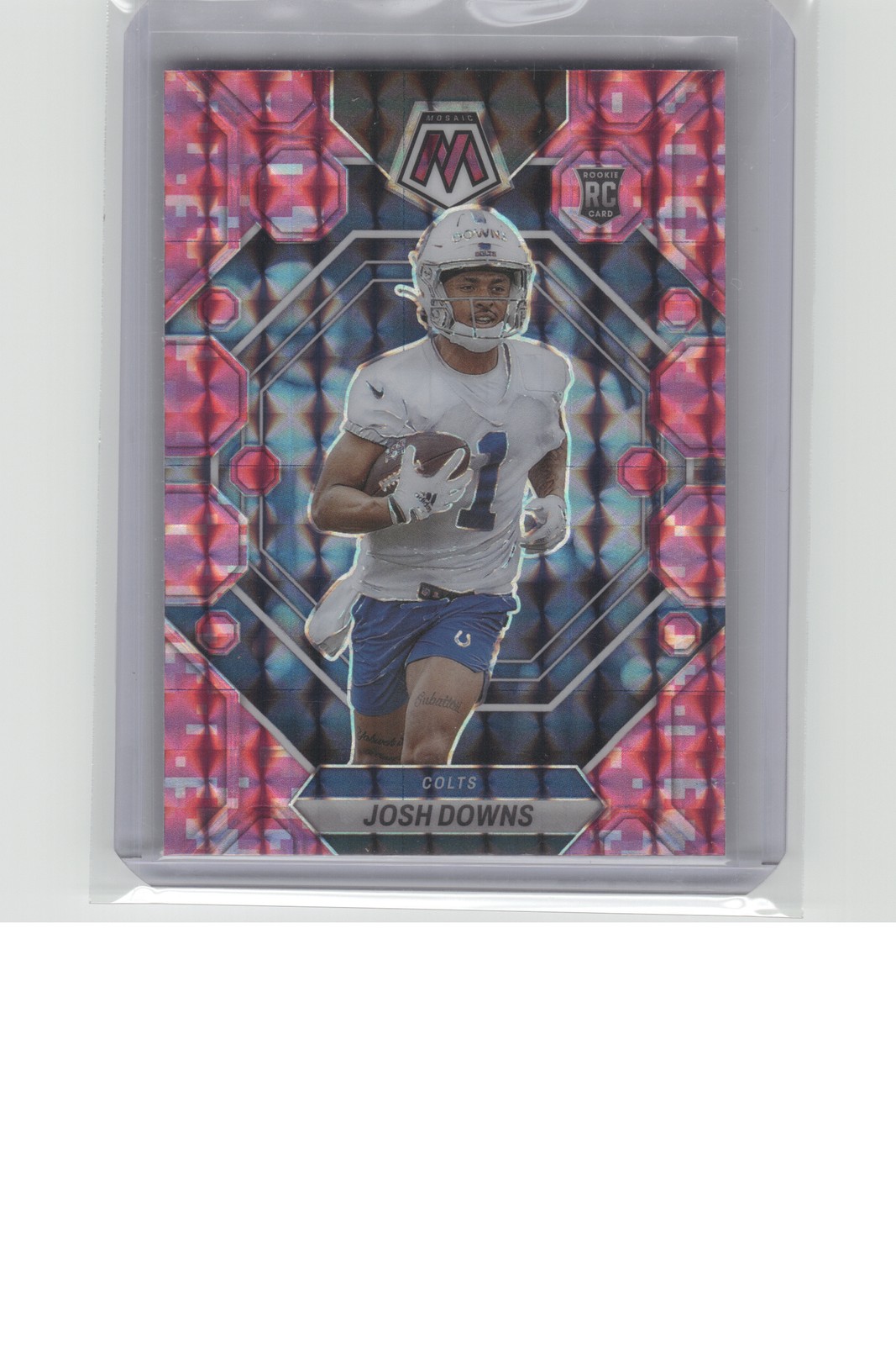 2023 Panini Mosaic #339 Josh Downs Camo Pink Mosaic B29R2C10