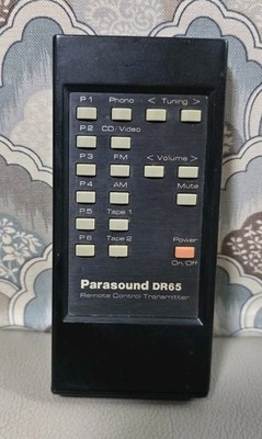 WORKING! Parasound DR-65 Home Audio Receiver Remote Control DR65