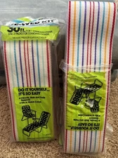 2 Arden Paradise Re-Web Kit Chair Webbing 30' x 3" Yellow/White/Blue/Red Multi