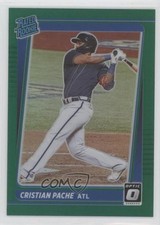 2021 Panini Donruss Optic Rated Rookie Green Prizm 5/5 Cristian Pache #31 8d2