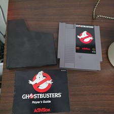 Ghostbusters - 1988 Nintendo NES Game, Manual, and Dust Cover Tested !