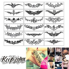 19 Sheets Tramp Stamp Temporary Tattoo,Fake Temporary Tramp Stamp Tattoo Stic...