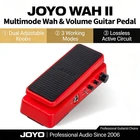 JOYO WAH II Multimode Wah & Volume Pedal, Adjustable Q Value,Lossless Circuit