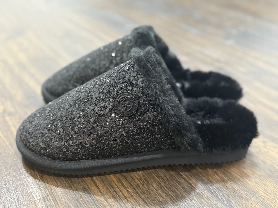 Zapatilla Michael Kors Janis Negra Gruesa Brillo Talla 8 NUEVA Foto 4 de 4