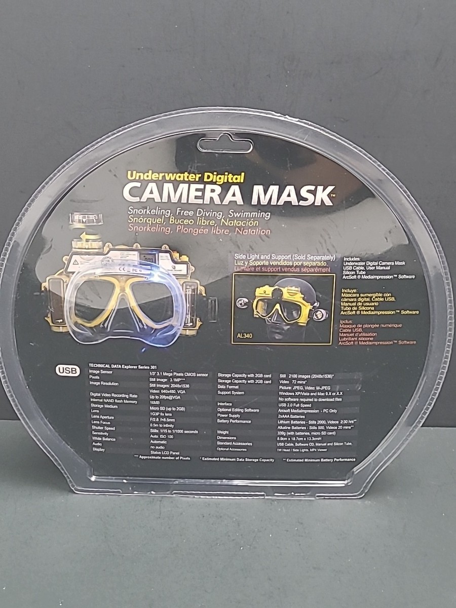 LIQUID IMAGE 水中デジタルカメラ マスク Underwater Digital Camera Mask by Liquid Image New In Box Sealed